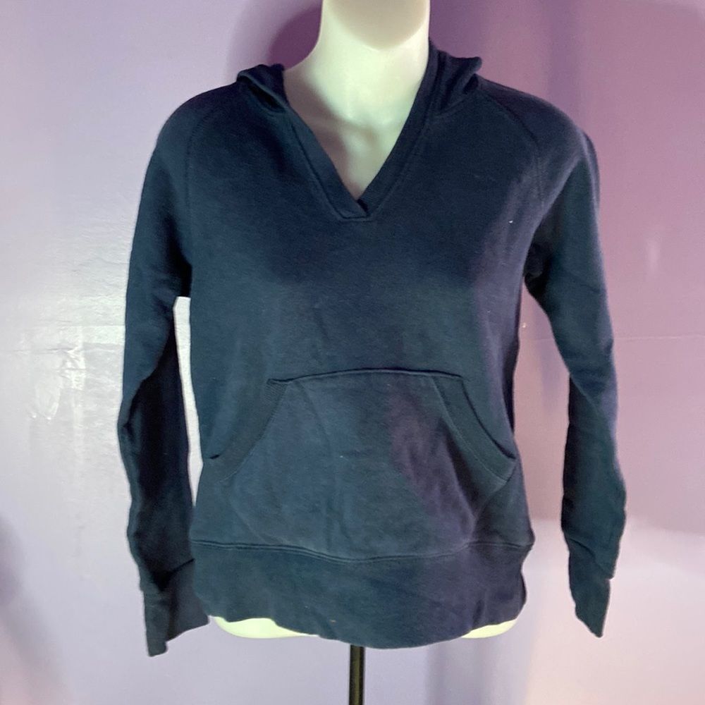 Soffe XL Hoodie Pullover Dark Blue Long Sleeve Casual Sweatshirt Girl's